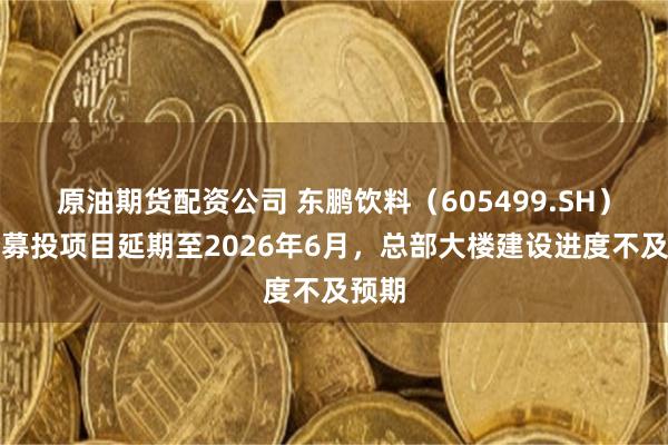 原油期货配资公司 东鹏饮料（605499.SH）部分募投项目延期至2026年6月，总部大楼建设进度不及预期