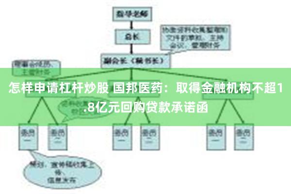 怎样申请杠杆炒股 国邦医药：取得金融机构不超1.8亿元回购贷款承诺函