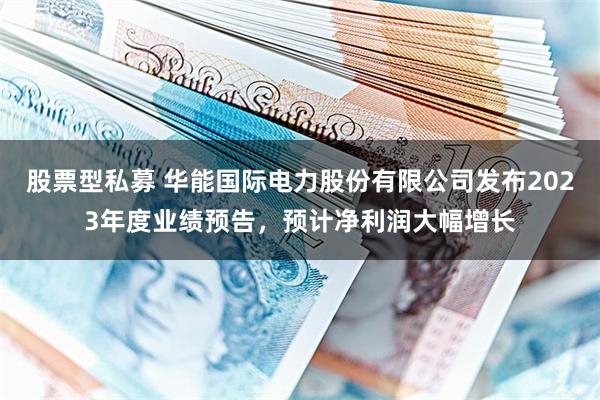 股票型私募 华能国际电力股份有限公司发布2023年度业绩预告，预计净利润大幅增长