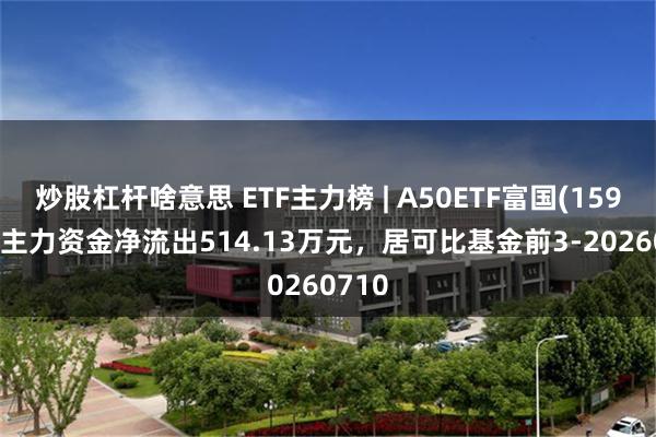 炒股杠杆啥意思 ETF主力榜 | A50ETF富国(159591)主力资金净流出514.13万元，居可比基金前3-20260710