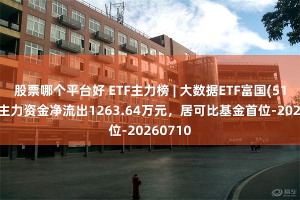 股票哪个平台好 ETF主力榜 | 大数据ETF富国(515400)主力资金净流出1263.64万元，居可比基金首位-20260710